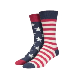 SockSmith® Men's "American Flag" Vintage Blue Socks MNC337-VBL