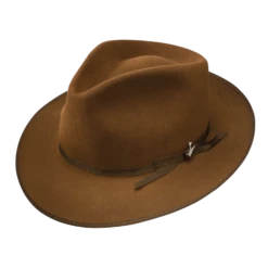 Stetson Men's Stratoliner Cognac Felt Fedora Hat TFSTROB102401