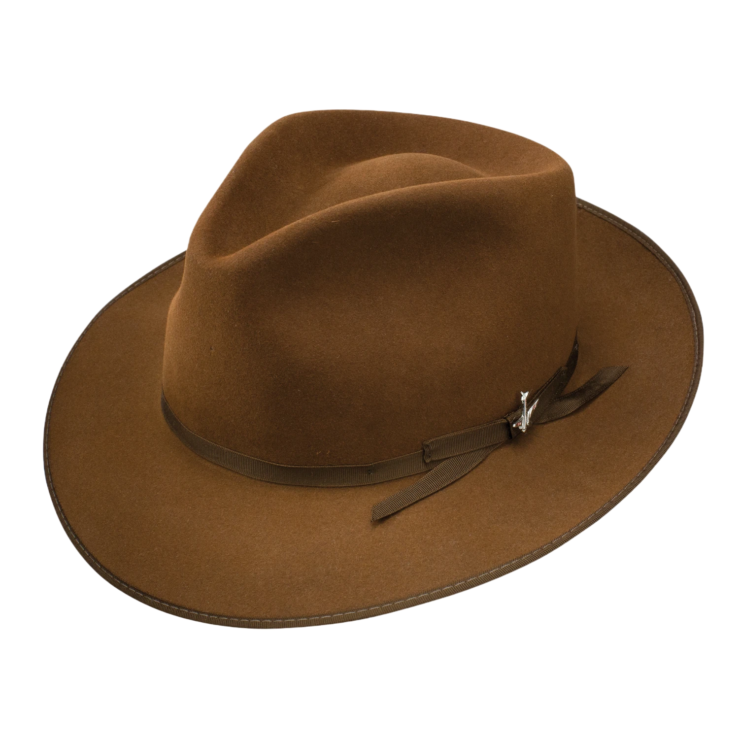 Stetson Men's Stratoliner Cognac Felt Fedora Hat TFSTROB102401 3 Stetson Men's Stratoliner Cognac Felt Fedora Hat TFSTROB102401
