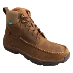 Twisted X Men's Distressed Saddle Brown Driving Moc Boots MHKW005