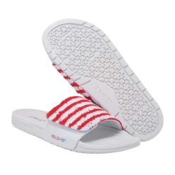 Hey Dude Men's Phoenix Flag & White Slide On Shoes 112197124
