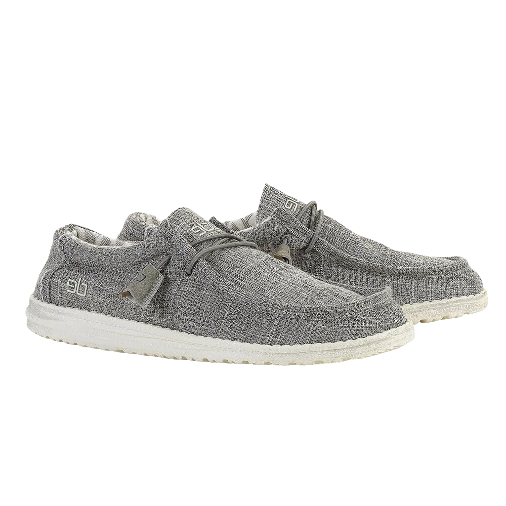 Hey Dude Men's Wally Canvas Linen Iron Shoe 110793901 3 Hey Dude Men's Wally Canvas Linen Iron Shoe 110793901