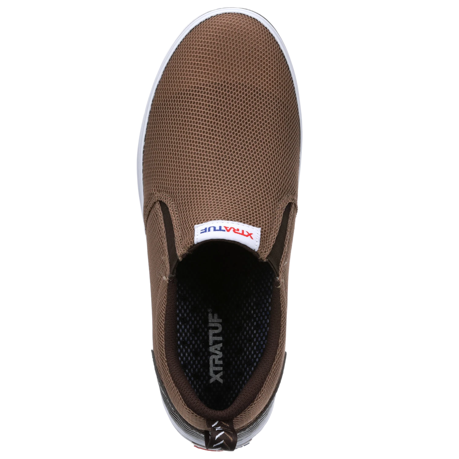 XTRATUF Men's Sharkbyte Airmesh Brown Slip-On Deck Shoes XSAM-900 4 XTRATUF Men's Sharkbyte Airmesh Brown Slip-On Deck Shoes XSAM-900 - Image 2