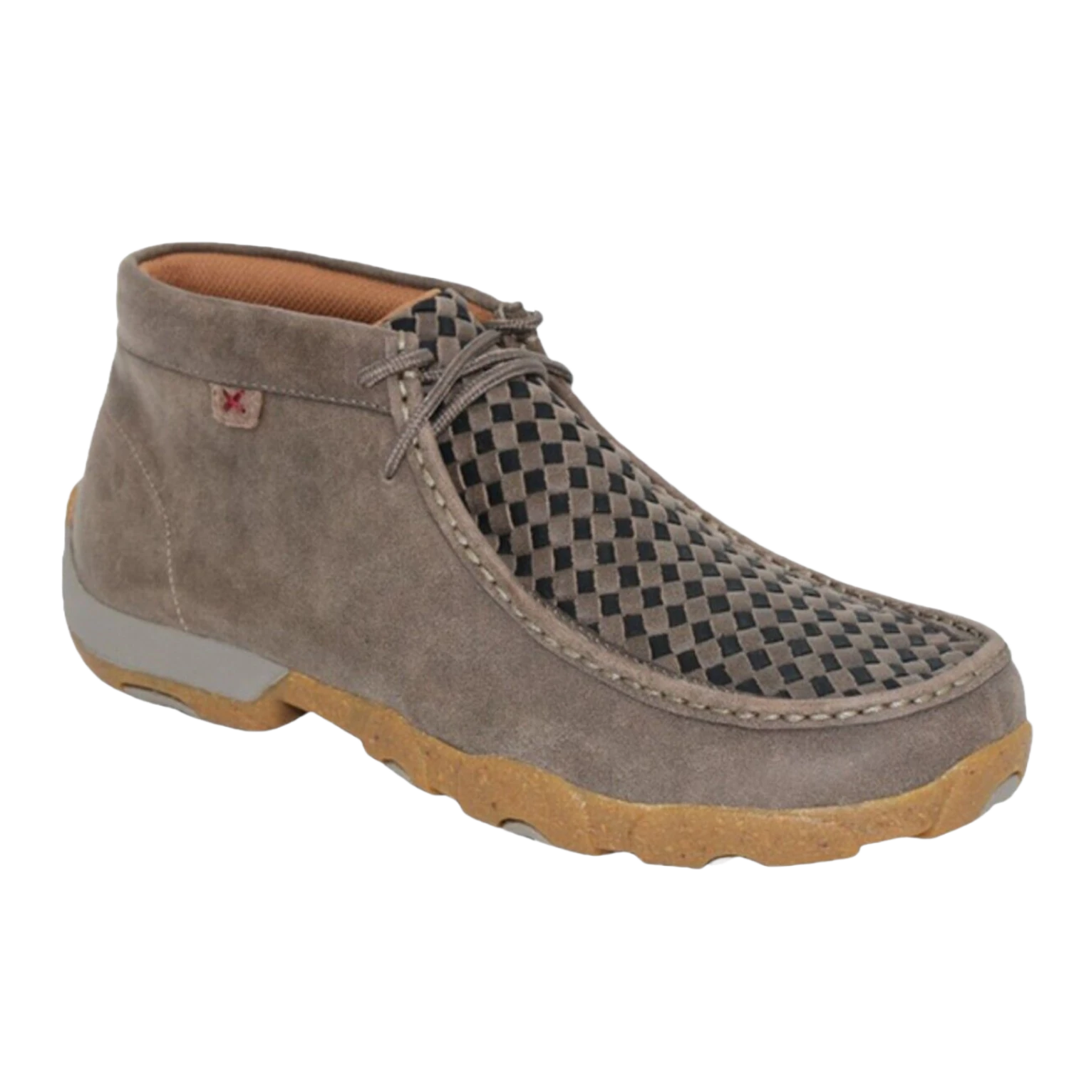 Twisted X® Men's Chukka Driving Moc Taupe Grey & Black Slip On Shoes MDM0097 3 Twisted X® Men's Chukka Driving Moc Taupe Grey & Black Slip On Shoes MDM0097