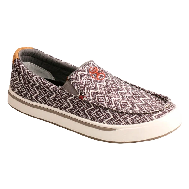 Twisted X® Men's Hooey Slip-On Loper Black & White Shoes MHYC027 3 Twisted X® Men's Hooey Slip-On Loper Black & White Shoes MHYC027