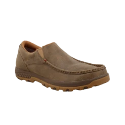 Twisted X Men's Driving Moc Bomber Brown Slip On Shoes MXC0003