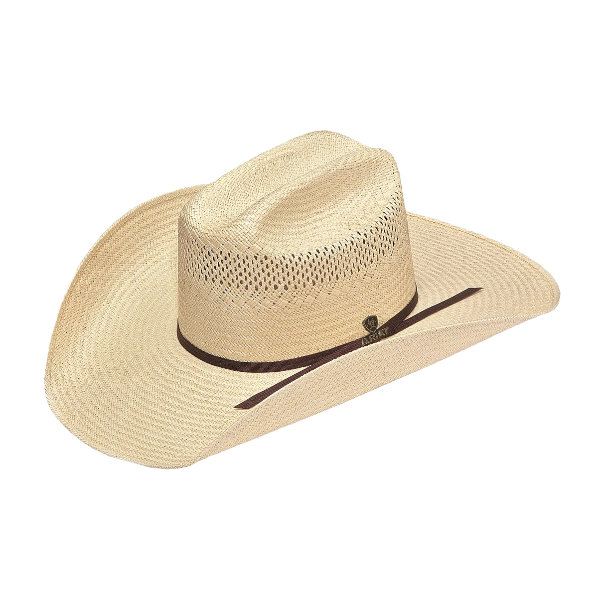 Ariat 10X Shantung Natural Straw 4 1/4" Brim Western Hat A73110 3 Ariat 10X Shantung Natural Straw 4 1/4" Brim Western Hat A73110