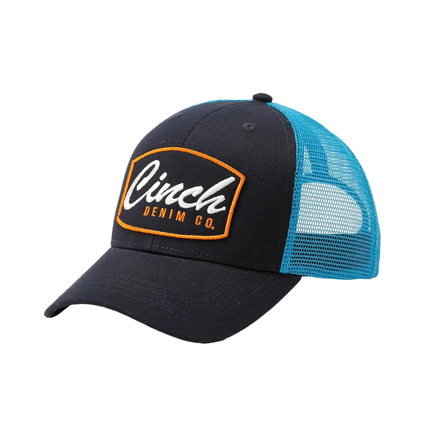 Cinch® Men's Navy Mesh Back Logo Trucker Cap MCC0511017 3 Cinch® Men's Navy Mesh Back Logo Trucker Cap MCC0511017