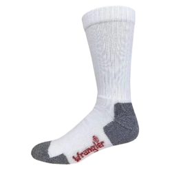 Wrangler® Riggs Men's 2-Pair Cotton Over The Calf White Work Boot Socks 72435-1000-LG