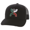 Hooey Boquillas Black 5 Panel Mid Profile Hat 1909T-BK