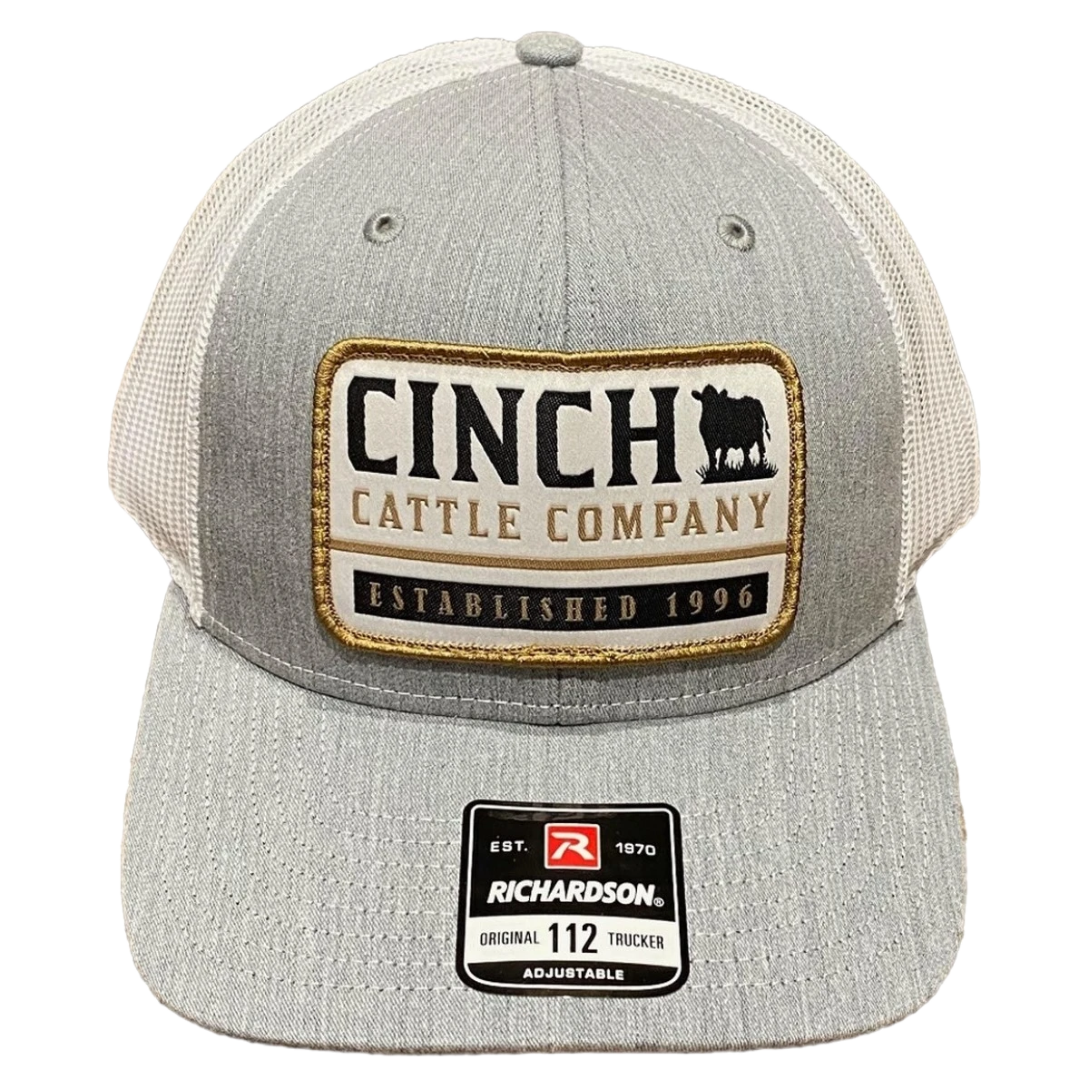 Cinch Men's Grey Cattle Company Patch Snapback Trucker Cap MCC0800008 3 Cinch Men's Grey Cattle Company Patch Snapback Trucker Cap MCC0800008