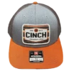 Cinch Men's Grey & Burnt Orange Snapback Patch Trucker Cap MCC0800007 -Ariat Myproject 2023 05 18T082734.115