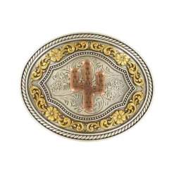 Nocona Mens Floral CactusBelt Buckle 37701