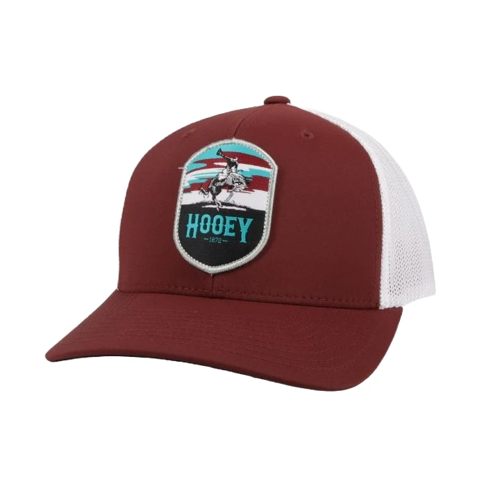 Hooey Men's "Cheyenne" Maroon And White Hat 2144T-MAWH 3 Hooey Men's "Cheyenne" Maroon And White Hat 2144T-MAWH
