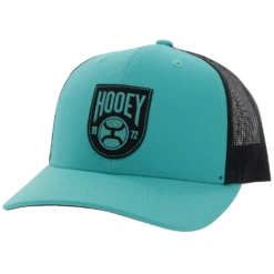 Hooey® Men's Bronx 6-panel Turquoise & Black Trucker Cap 2103T-TQBK