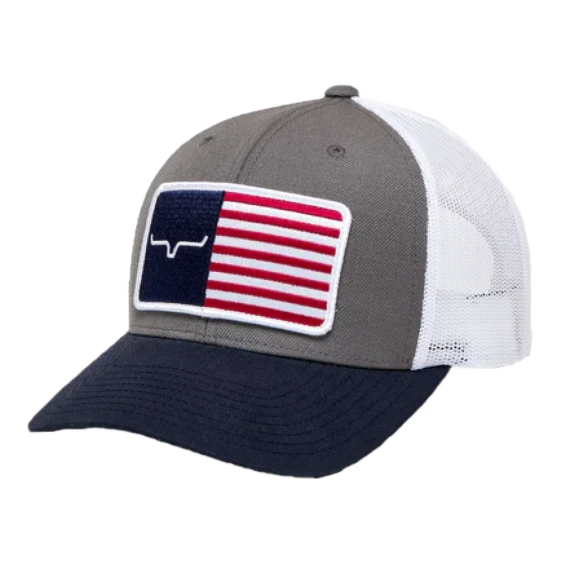 Kimes Ranch® Unisex American Trucker Charcoal Hat S22-012003 3 Kimes Ranch® Unisex American Trucker Charcoal Hat S22-012003