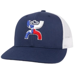 Hooey® Texican Navy & White Snapback Trucker Hat 2120T-NVWH-Y