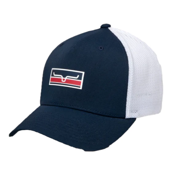 Kimes Ranch® Unisex Broken Stripe 110 Navy Cap S22-021914 3 Kimes Ranch® Unisex Broken Stripe 110 Navy Cap S22-021914