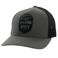 Hooey® Men's Cheyenne 5-panel Charcoal & Black Flexfit Cap 2244CHBK