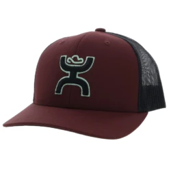 Hooey "Sterling" 6-Panel Maroon/Black Hat 2206T-MABK
