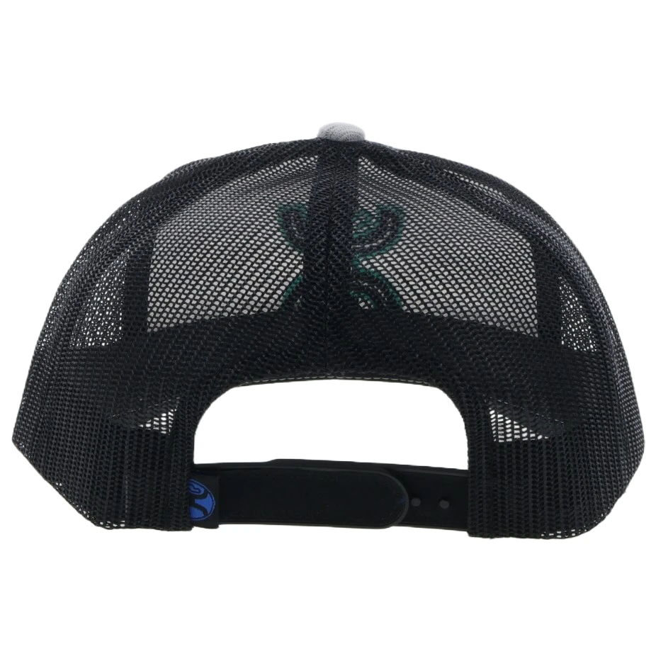 Hooey "Sterling" 6-Panel Grey & Black Trucker Cap 2217T-GYBK 4 Hooey "Sterling" 6-Panel Grey & Black Trucker Cap 2217T-GYBK - Image 2