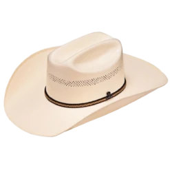 Ariat® Men's Leather Sweatband Ivory SS Western Hat A73216