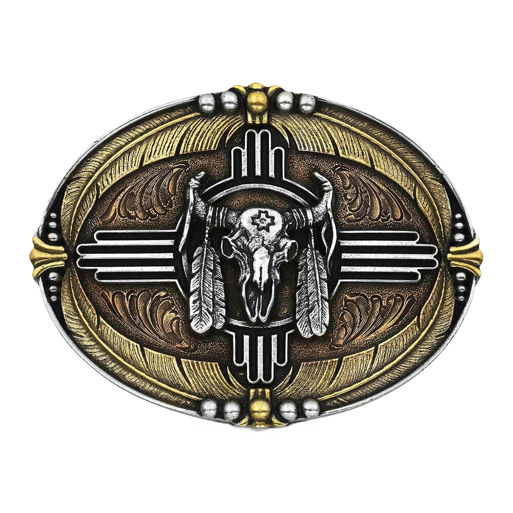 Montana Silversmiths Southwestern Buffalo Attitude Buckle A814T 3 Montana Silversmiths Southwestern Buffalo Attitude Buckle A814T