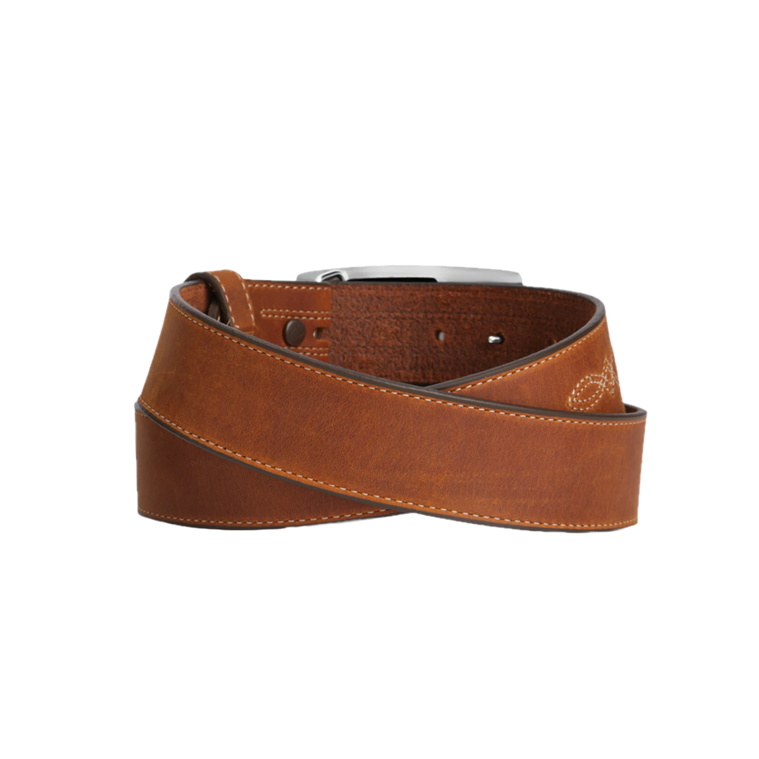 Justin® Men's Craftman Plain Brown Leather Belt C14059 4 Justin® Men's Craftman Plain Brown Leather Belt C14059 - Image 2