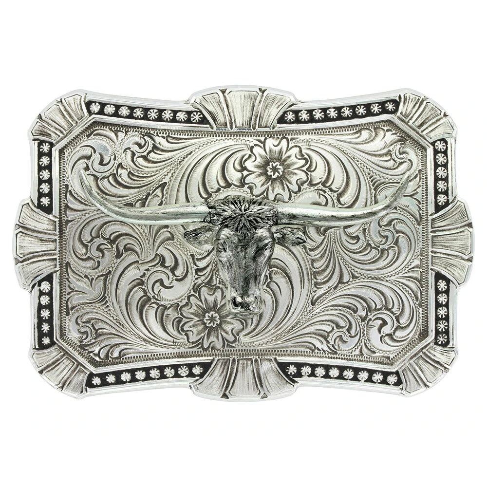 Montana Silversmiths Antiqued Trailblazer Buckle 22718RTS-767 3 Montana Silversmiths Antiqued Trailblazer Buckle 22718RTS-767