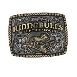 Montana Silversmiths® Dale Brisby Bulls & Fools Attitude Buckle A917DB
