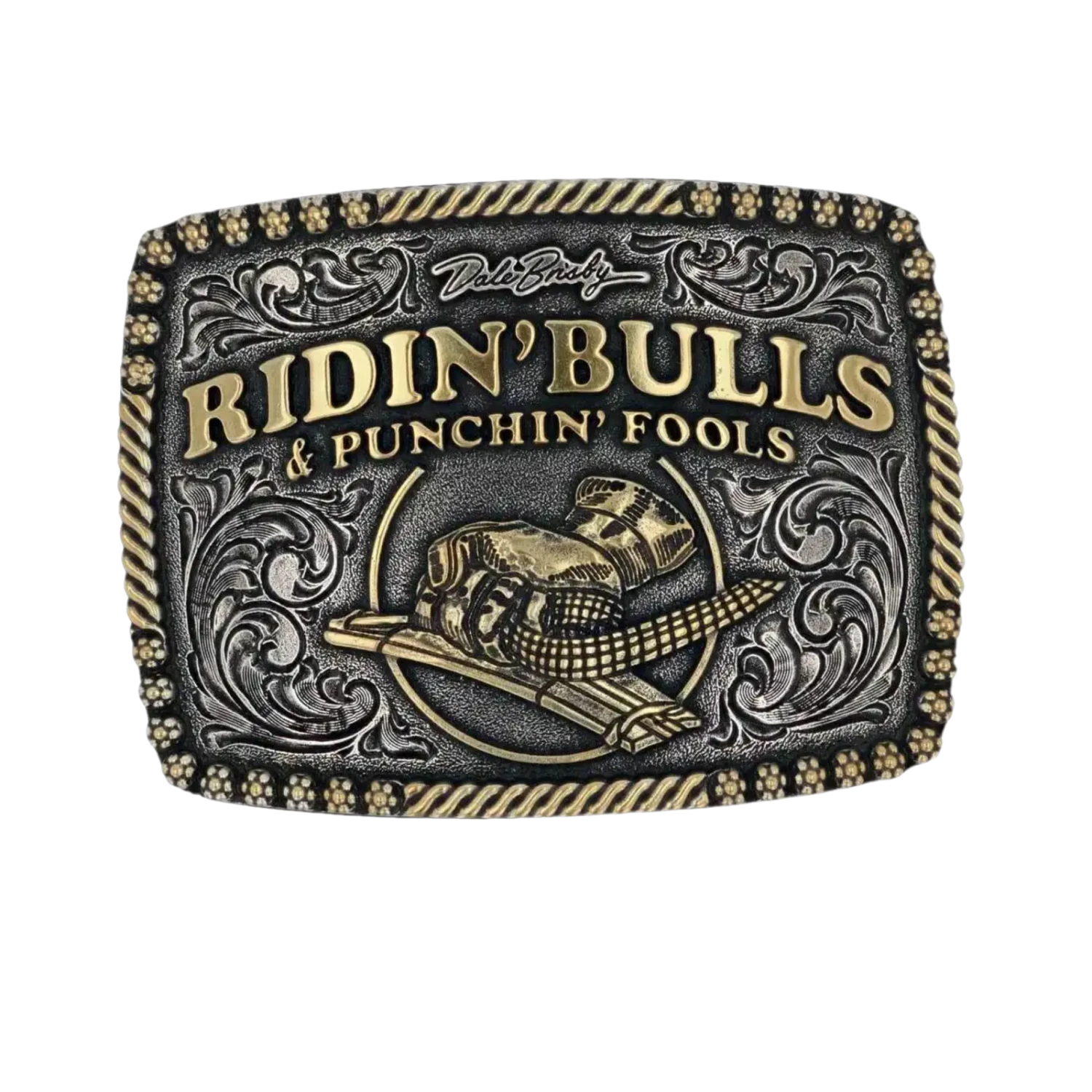 Montana Silversmiths® Dale Brisby Bulls & Fools Attitude Buckle A917DB 3 Montana Silversmiths® Dale Brisby Bulls & Fools Attitude Buckle A917DB