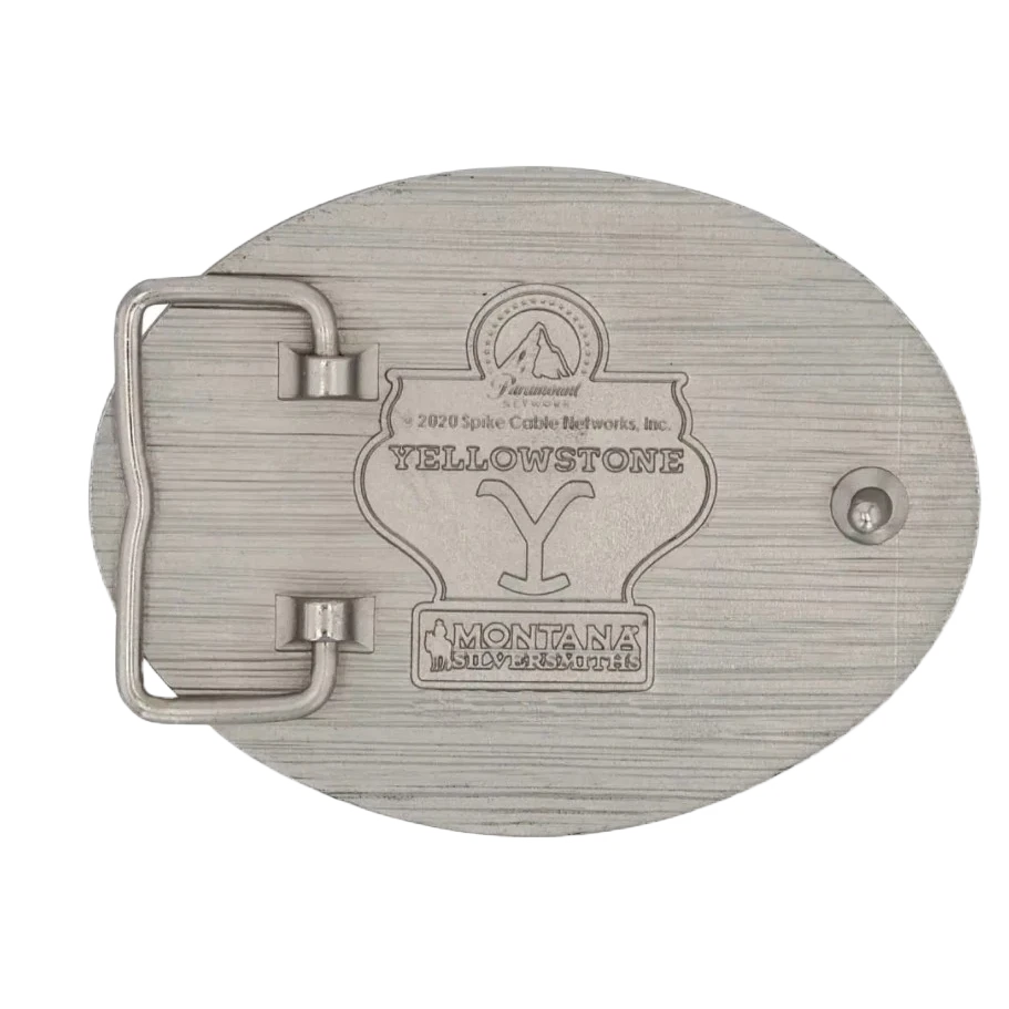Montana Silversmiths® Men's Yellowstone Squared UpBuckle A912YEL 4 Montana Silversmiths® Men's Yellowstone Squared UpBuckle A912YEL - Image 2
