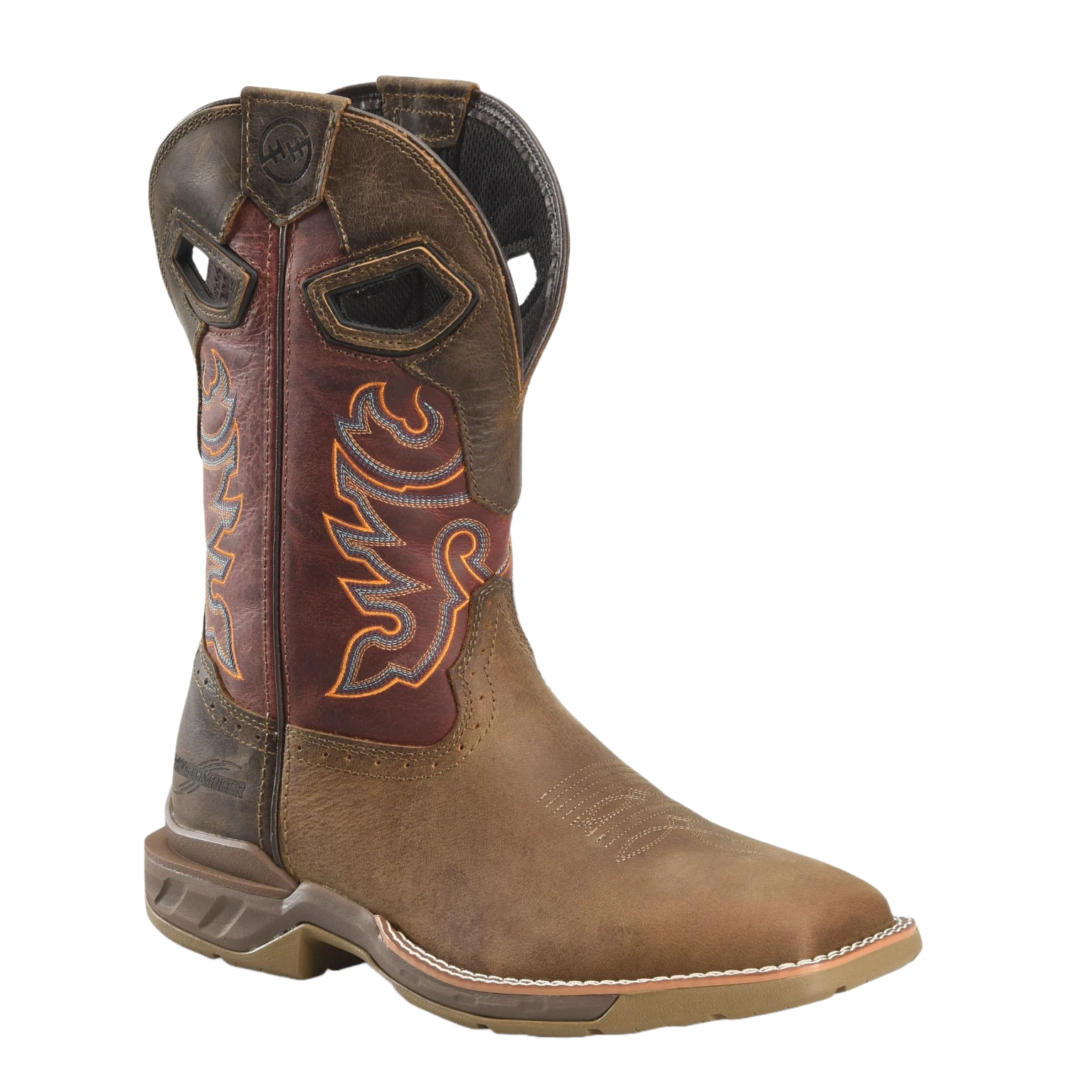 Double H Men's Phantom Rider Alridge 11" Square Toe Brown Boots DH5369 3 Double H Men's Phantom Rider Alridge 11" Square Toe Brown Boots DH5369