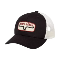 Kimes Ranch® Black Rolling Trucker Cap ROLL-BLK
