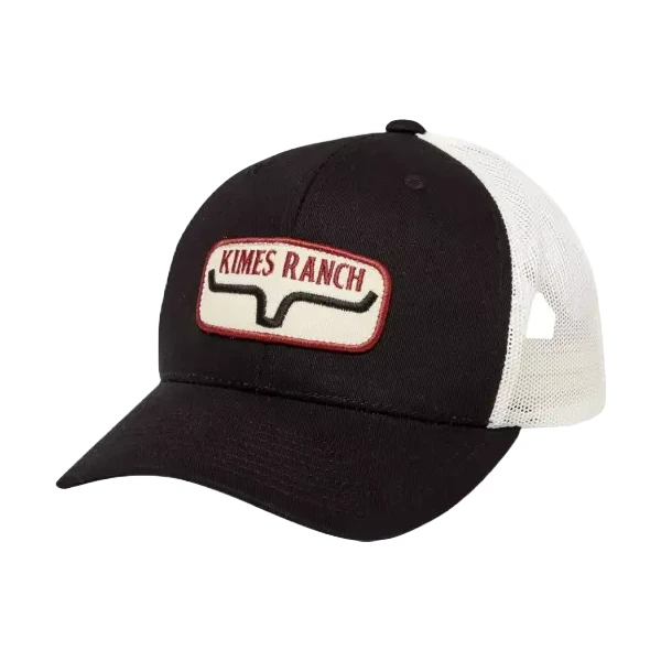 Kimes Ranch® Black Rolling Trucker Cap ROLL-BLK 3 Kimes Ranch® Black Rolling Trucker Cap ROLL-BLK