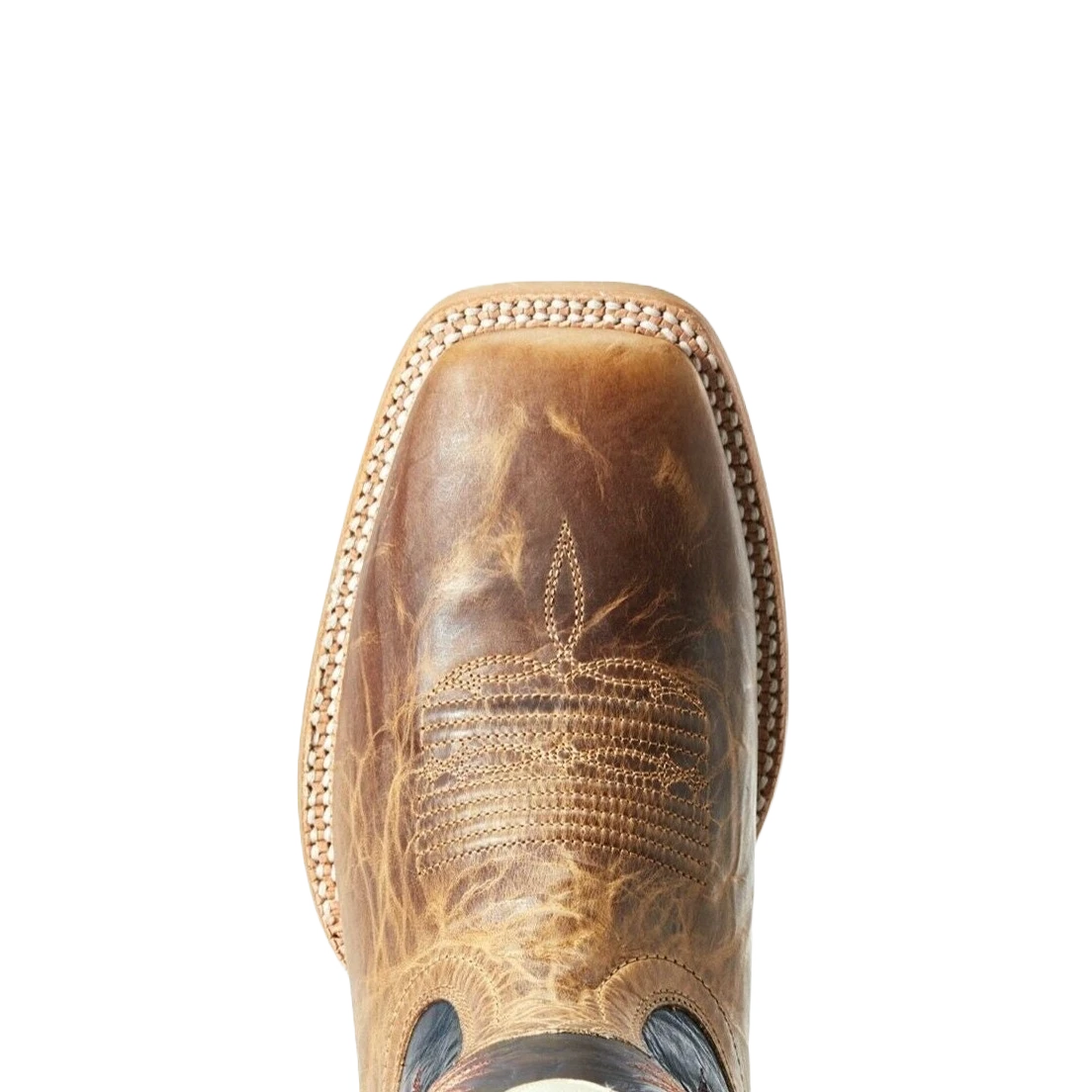 Ariat® Men's Dusted Wheat & Navy Real Deal Boots 10029694 4 Ariat® Men's Dusted Wheat & Navy Real Deal Boots 10029694 - Image 2