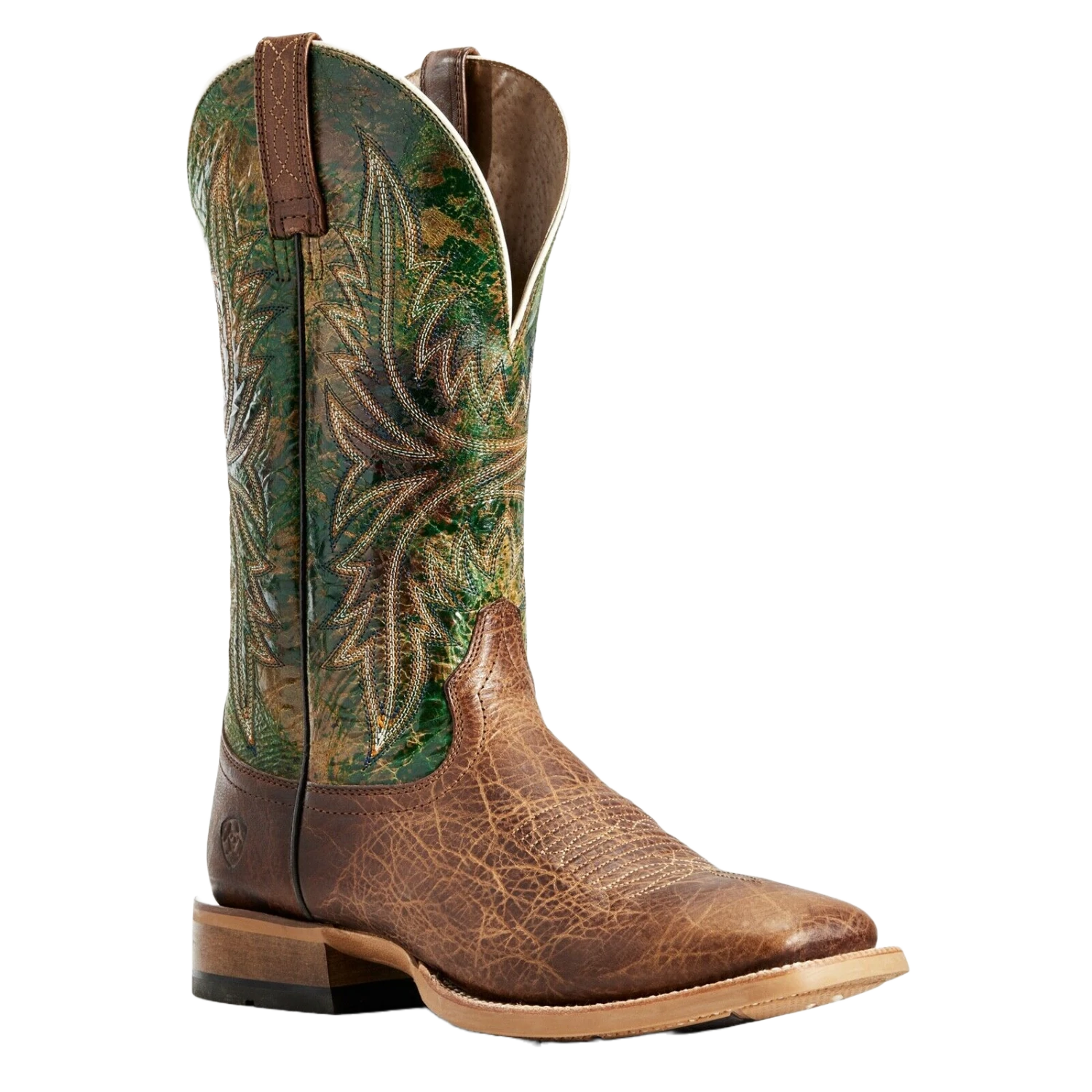 Ariat® Men's Cowhand Toffee Brown Moss Green Square Toe Boots 10029752 3 Ariat® Men's Cowhand Toffee Brown Moss Green Square Toe Boots 10029752