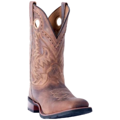 Laredo Men's Distressed Tan Kane Square Toe Western Boots 7812
