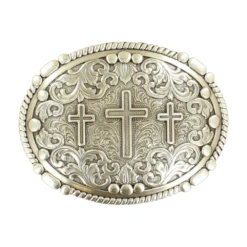 Nocona Men's WesternRope Edge 3 Cross Belt Buckle 37980