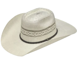Twister Men's Ivory & Grey Bangora Straw Cowboy Hat T71666