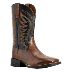 Ariat Men's Red Brown & Black AMOS Hand Stand Boot 10029689