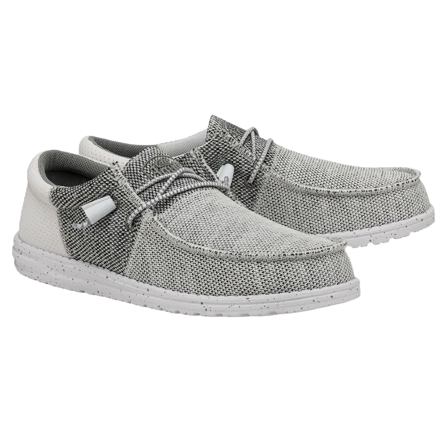 Hey Dude Men's Wally Tri Stone White Slip On Shoes 40037-1KA 3 Hey Dude Men's Wally Tri Stone White Slip On Shoes 40037-1KA