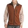 Powder River Outfitters® Men's Heather Knit Rust Vest PRMO98RZYD-90 -Ariat PRMO98RZYD 90 1