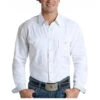 Rock & Roll Cowboy White Long Sleeve Snap Shirt R0S6384 -Ariat R0S6384