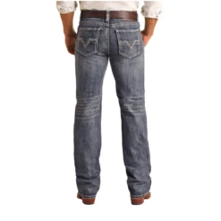 Rock & Roll Men's Two Tone Raise Medium Vintage Jeans RRMD0SRZSR