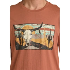 Rock & Roll Cowboy® Unisex Rust Graphic T-Shirt RRUT21R0IP -Ariat RRUT21R0IP 2