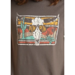 Rock & Roll Cowboy® Unisex Dale Brisby Charcoal T-Shirt RRUT21R0J2 -Ariat RRUT21R0J2 2