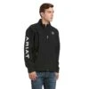Ariat® Men's New Team Black Full-Zip Softshell Jacket 10019279 -Ariat S17 MNS ENGL 10019279 front