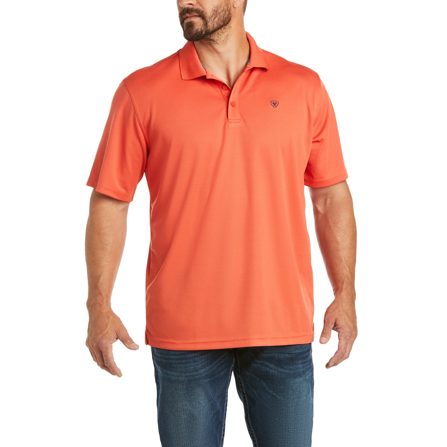 Ariat Men's Tek Polo Spice Isle Short Sleeve Shirt 10034947 3 Ariat Men's Tek Polo Spice Isle Short Sleeve Shirt 10034947
