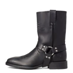 Ariat Men's Harness Patriot Ultra Black Ink Western Boots 10035767 -Ariat S21 MNS WEST 10035767 side